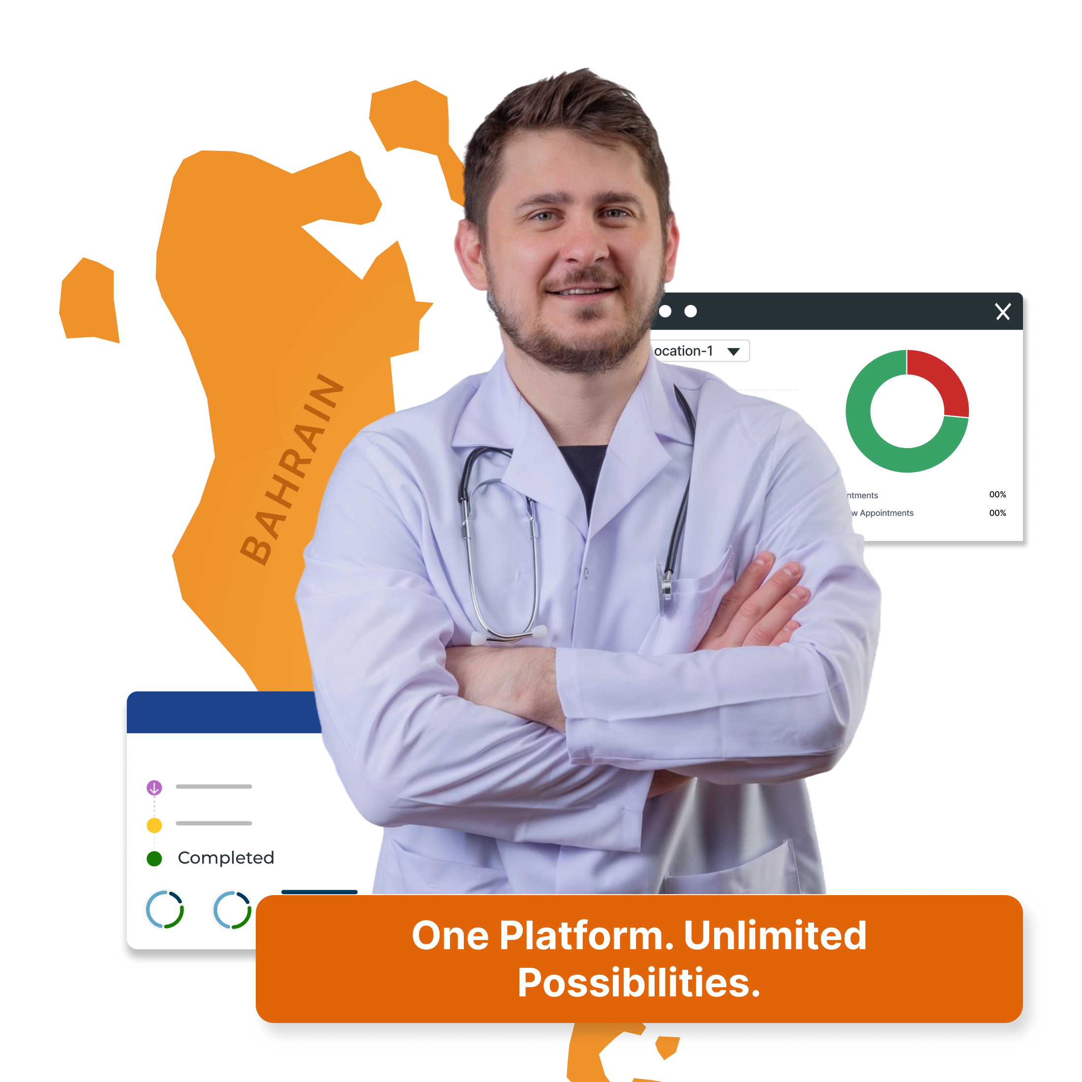 Trusted by healthcare providers in Bahrain, our cloud-based HMS digitizes hospitals, clinics & labs.