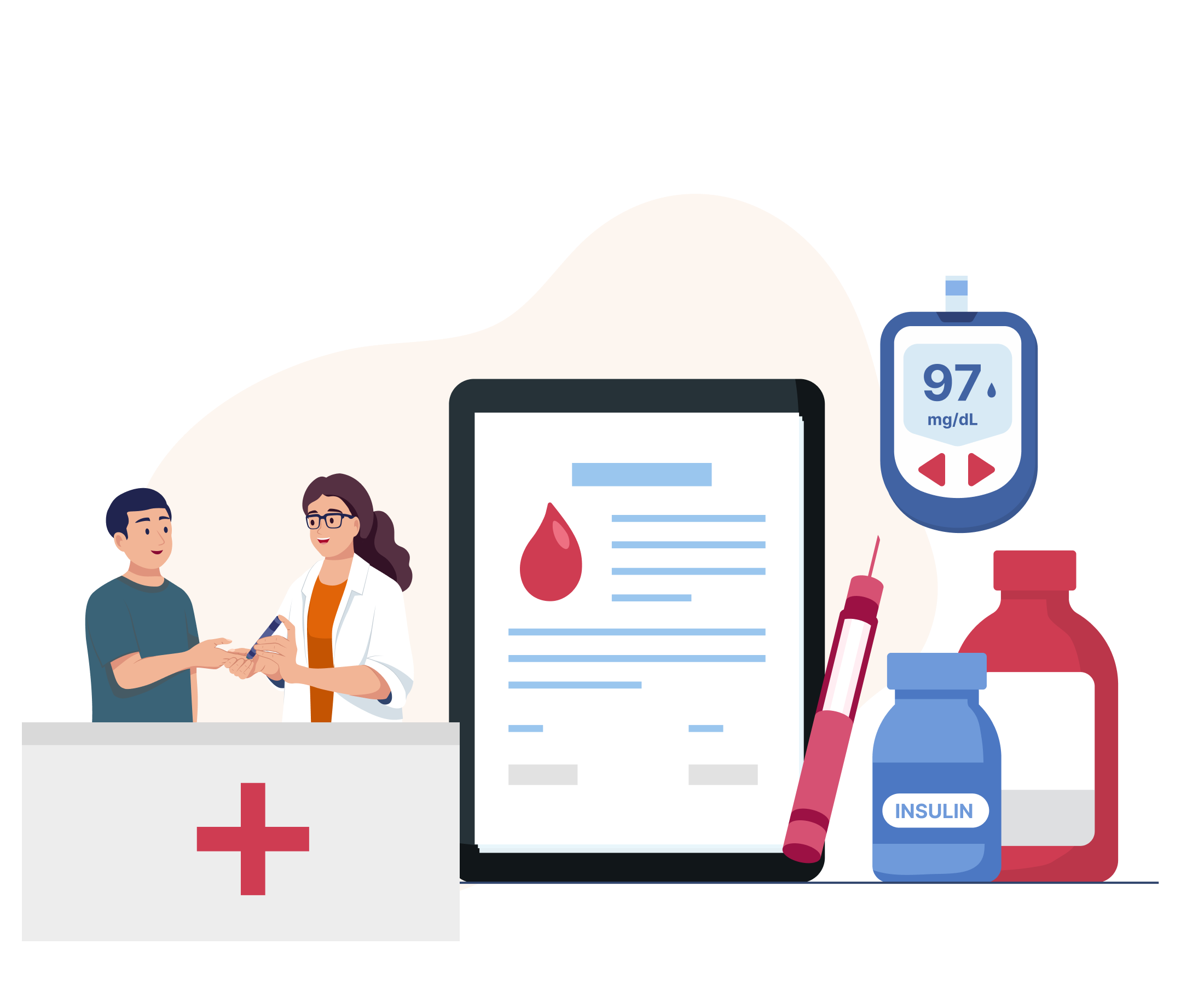 Diabetes management tool to analyse lab tests, suggest treatments & lifestyle plans for clinics.