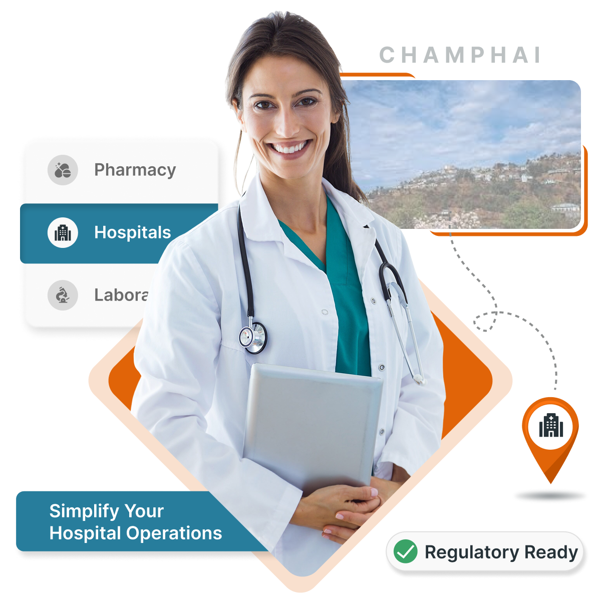 MocDoc HMS helps Champhai clinics & hospitals digitize records, billing & boost patient outcomes.