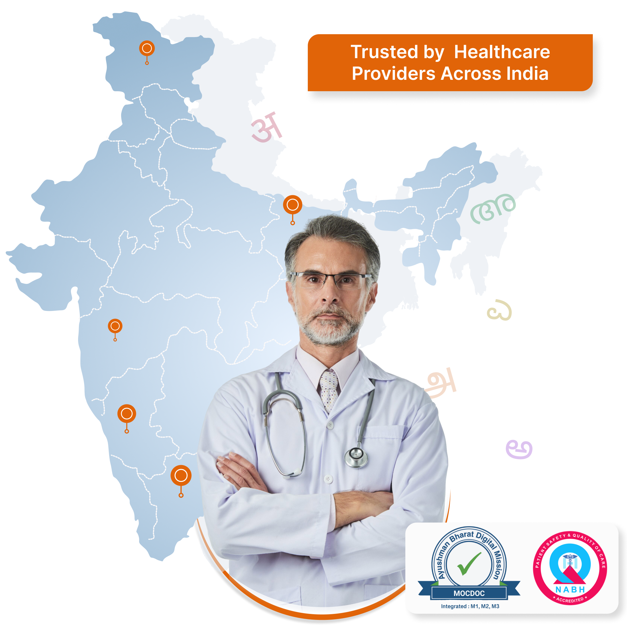 Trusted by healthcare providers in India, our cloud-based HMS digitizes hospitals, clinics & labs.