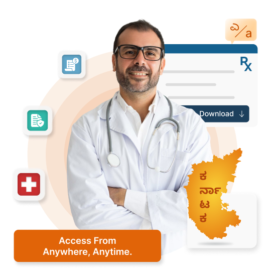 Cloud-based HMS for clinics & hospitals in Karnataka - NABH compliant, supports kannada & English.