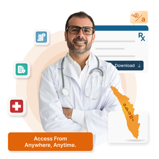 Cloud-based HMS for clinics & hospitals in Kerala - NABH compliant, supports malayalam & English.