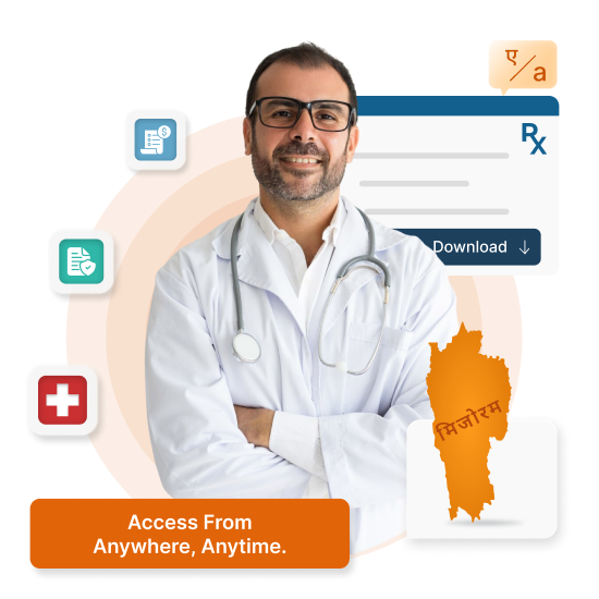 Cloud-based HMS for clinics & hospitals in Mizoram - NABH compliant, supports English, Mizo & Hindi
