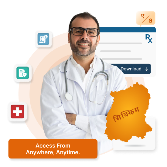 Cloud-based HMS for clinics & hospitals in Sikkim - NABH compliant, supports English & Nepali