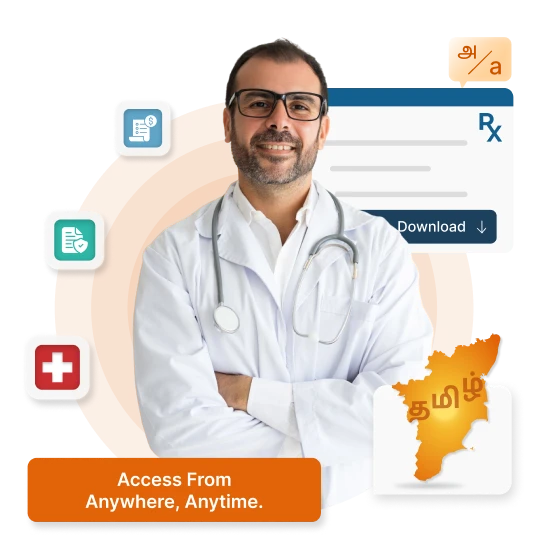 Cloud-based HMS for clinics & hospitals in Tamil Nadu - NABH compliant, supports Tamil & English.