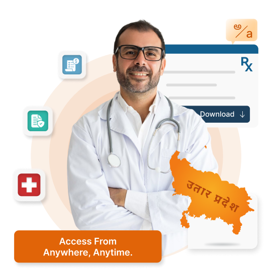 Cloud-based HMS for clinics & hospitals in Uttar Pradesh - NABH compliant, supports Urdu, English & Hindi.