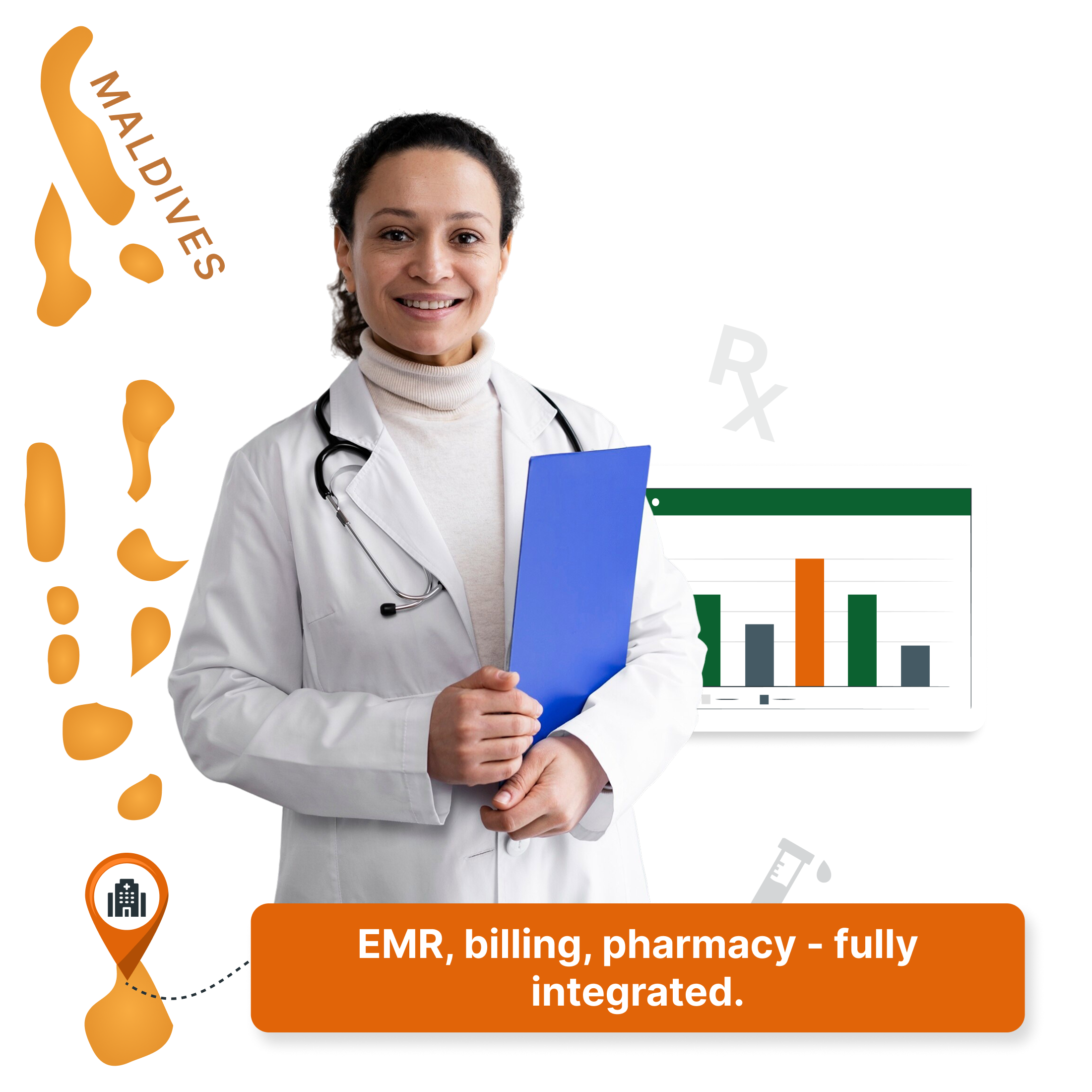 Trusted by healthcare providers in Maldives, our cloud-based HMS digitizes hospitals, clinics & labs.