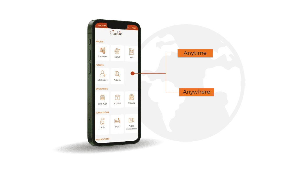 MocDoc mobile access for easy and efficient healthcare management on the go