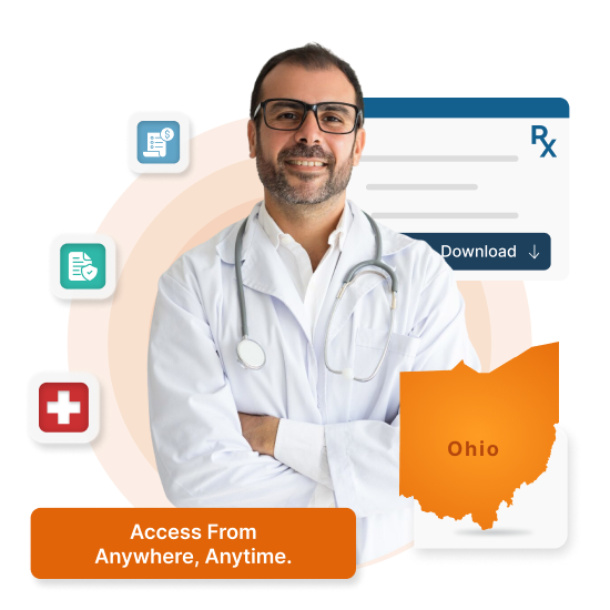 Cloud-based HMS for clinics & hospitals in Ohio - U.S. Federal Privacy, supports English.