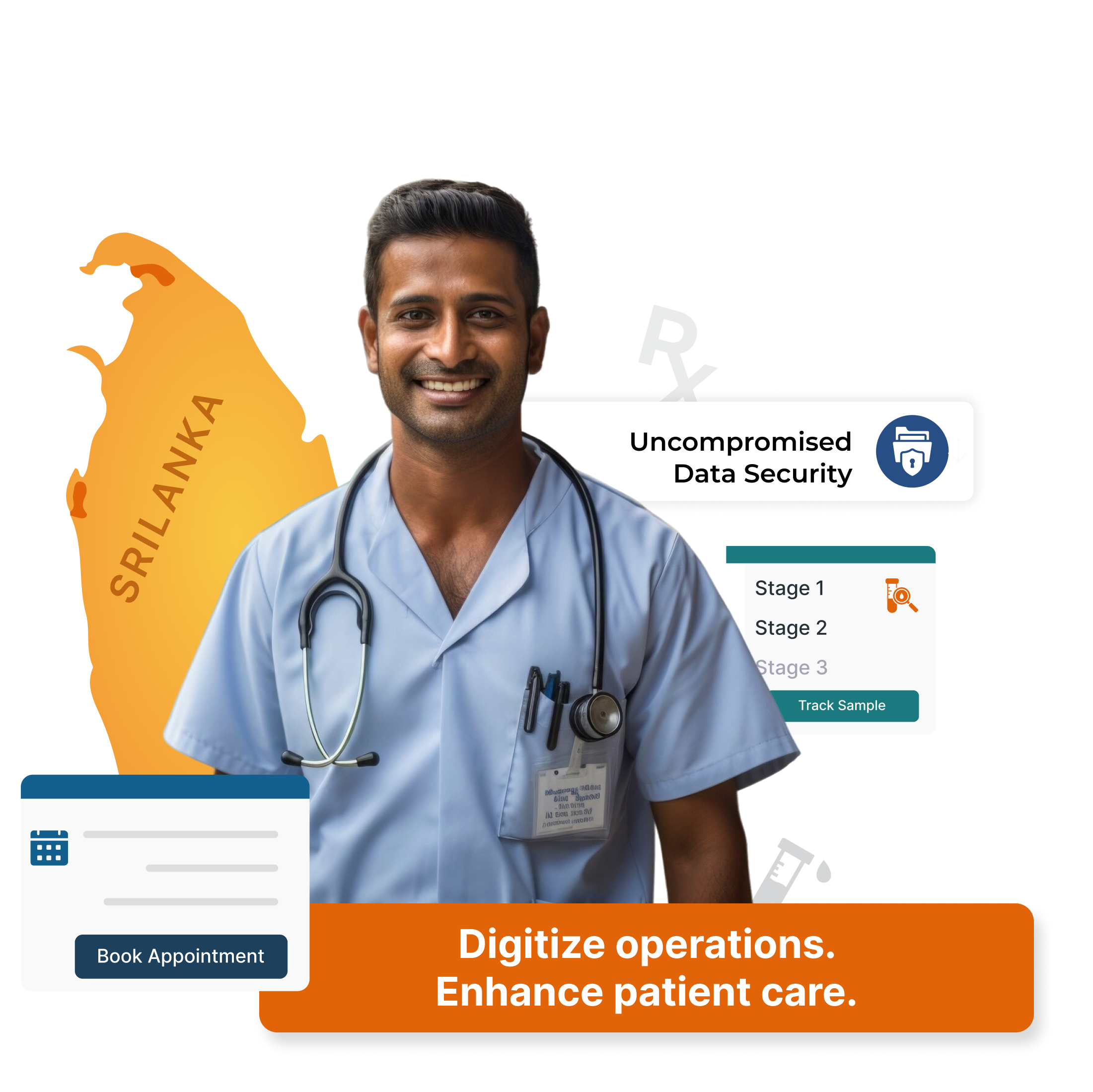 Trusted by healthcare providers in Sri Lanka, our cloud-based HMS digitizes hospitals, clinics & labs.